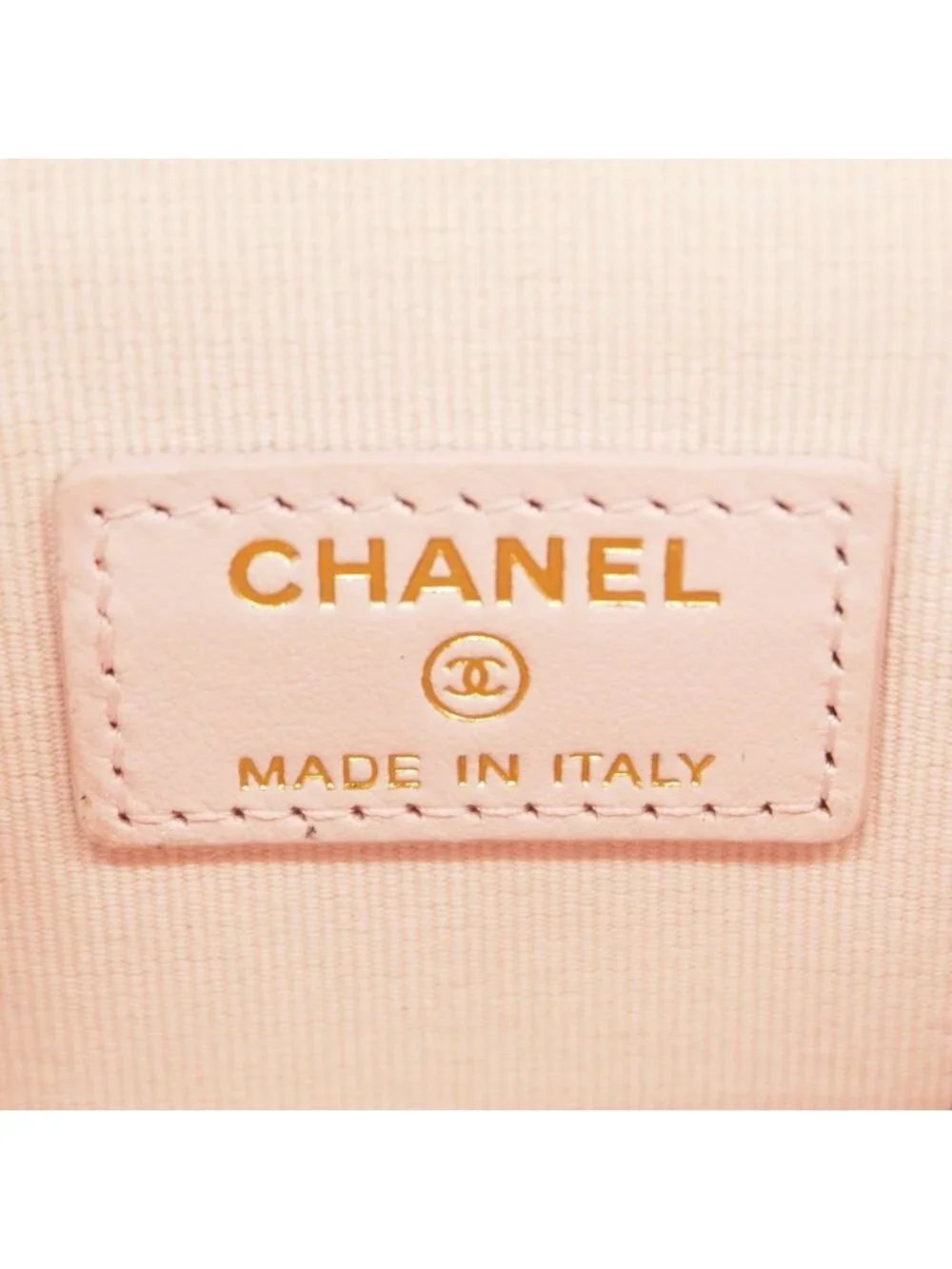 Chanel Shoulder Bag Quilted Lambskin Pink Champagne Gold
